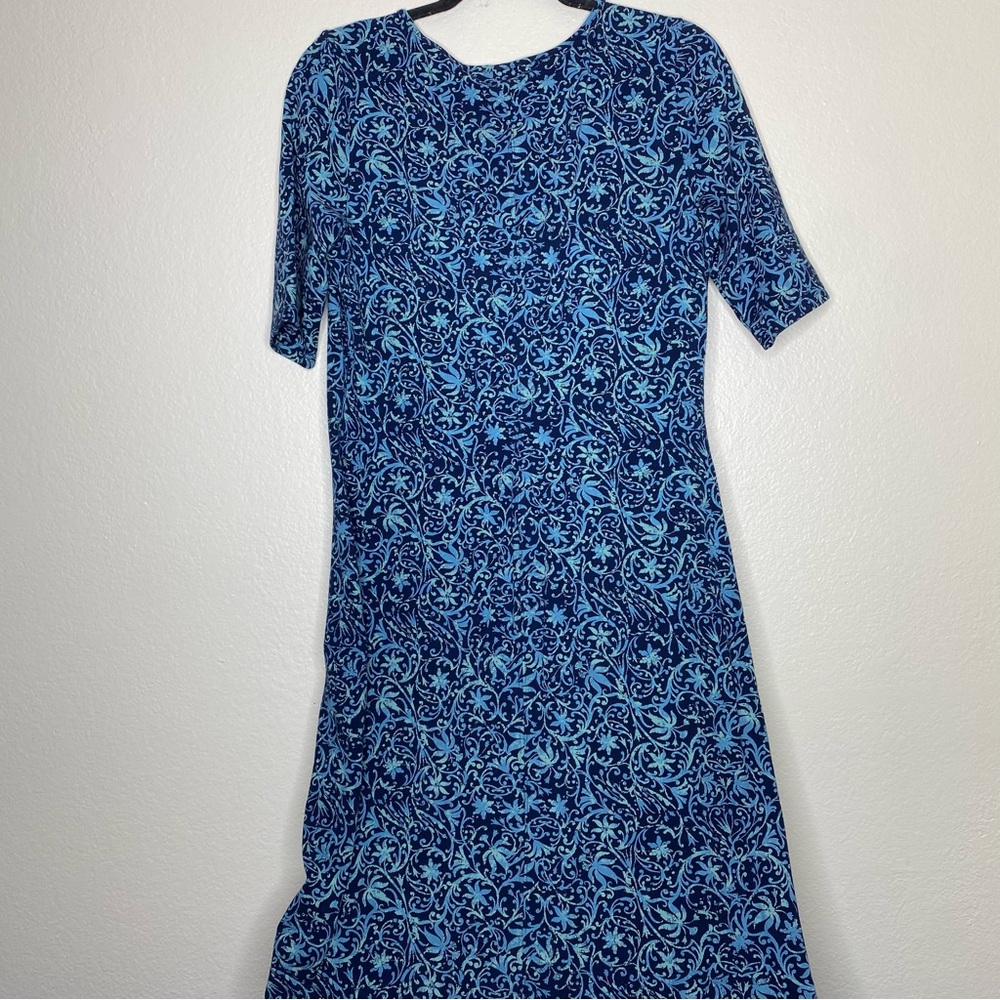 Peruvian Connection Byzantine Teal Patterned Midi… - image 3